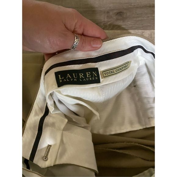 Lauren Ralph Lauren Total Comfort Trouser Tan Pants Mens Size 36 X 34, MP $180 - Picture 4 of 11